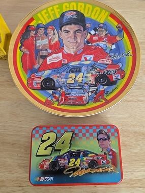 Vintage 1994 Jeff Gordon Collectors Plate Drivers of Victory Lane & Playing Card
